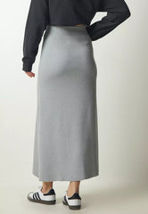 Corded Knitwear Skirt
