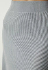 Corded Knitwear Skirt