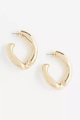 Twisted hoop earrings