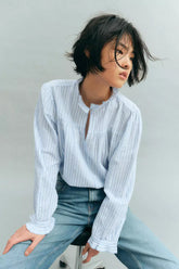 H&M Seersucker popover blouse