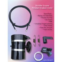 Db kiler 3 Sound anti Cross full inlet 50mm And 38mm -By Sea Courier Method 🚢📦