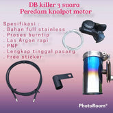 Db kiler 3 Sound anti Cross full inlet 50mm And 38mm -By Sea Courier Method 🚢📦