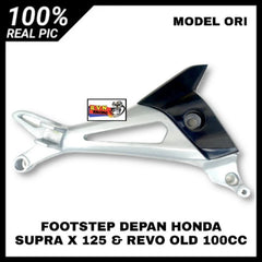 Footstep FUSTEP BOSTEP POSTEB Rear Footrest HONDA SUPRA X 125 NEW SILVER MODEL ORI -By Sea Courier Method 🚢📦