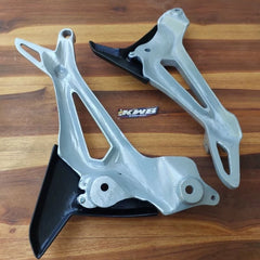 Power footstep Supra x 125 new rear footrest using a pair of drum brakes -By Sea Courier Method 🚢📦