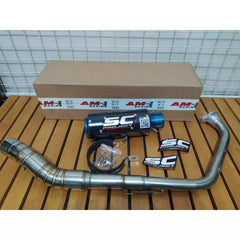 DHC- Exhaust Sc Project CRT YZF R15 / MT15 / Y15ZR / LC135 / RS150R / GSX 150 / CBR 150 Full System -By Sea Courier Method 🚢📦