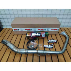 DHC- Exhaust Sc Project CRT YZF R15 / MT15 / Y15ZR / LC135 / RS150R / GSX 150 / CBR 150 Full System -By Sea Courier Method 🚢📦