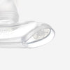 Kids’ diving snorkel with dry top valve,- DRY TOP SNORKEL JUNIOR 100 Translucent