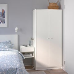 KLEPPSTADWardrobe with 2 doors, white, 79x176 cm