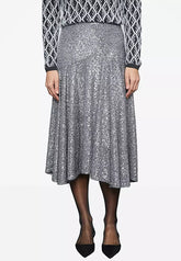 Melis Ağazat x KOTON Sequin A-Line Midi Skirt