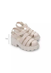 Melissa Megan Ladies Platform - Beige