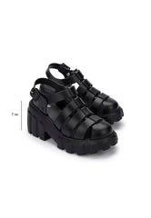 Melissa Megan Ladies Platform - Black
