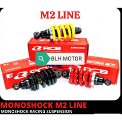 DHC- 100% ORI} RCB M2 LINE MONOSHOCK ADJUSTABLE PREMIUM YAMAHA 135LC Y15 Y16 RSX RS150 V3 RFS150 VF3I RS-X VF185I RACING BOY -By Sea Courier Method 🚢📦