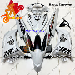 Yamaha LC 135 Cover Set White Sticker Black Chrome Gold Carbon Blue Red Green Pelangi Custom 97 96 V1V2 V3 V4 V5 V6 V7 -By Sea Courier Method 🚢📦