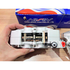 Nissin Caliper Pump Y15zr Y15 Front & Rear Set P4 Nissin Caliper 4Pot / 2Pot Set With Bracket Y15zr -By Sea Courier Method 🚢📦
