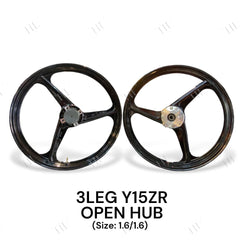 DHC- CUSTOM RIM Y15ZR OPEN HUB ((1.6/1.6) Y16 Y16ZR Y15 PNP YAMAHA 3L HL RIM SPORT RIM 3 BATANG ORANGE -By Sea Courier Method 🚢📦