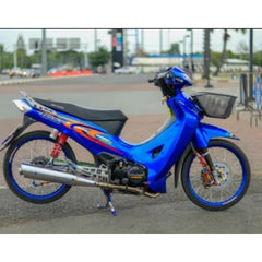 SPORT RIM RCB SP811 WAVE125 -2-R 160/185-17 WHITE Behind BRAKE DISC -By Sea Courier Method 🚢📦