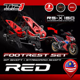 RSX Single Footrest Set I Front Footrest Set I GP + STD Shift I SPD Racing For HONDA RS-X 150 I WINNER X 150 -By Sea Courier Method 🚢📦