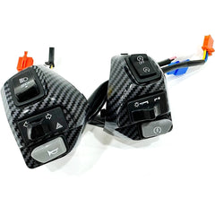 YAMAHA LC135 HANDLE SWITCH VIETNAM KANAN KIRI EGO EGO'S SOLARIZ NOUVO'LC BLACK CARBON PLUG & PLAY -By Sea Courier Method 🚢📦