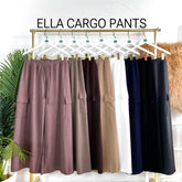 3XL-4XL ELLA CARGO PANTS PLUS SIZE IRON LESS -PLUS SIZE VIRAL- By SEA Courier Method 🚢