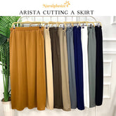 IRONLESS PLUSSIZE POCKET SKIRT CUTTING A Arista - By SEA Courier Method 🚢