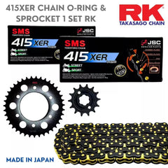 DHC- 100% ORI RK LC135 Y125ZR RXZ Y110SS Y100SS 415 YAMAHA ( 1SET ) SPROCKET 132L XER ORING CHAIN 415 GOLD SPOKET LC SPOCKET -By Sea Courier Method π’π¦