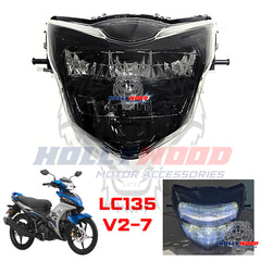 LAMPU DEPAN LED LC135 NEW LC v2-v7 HEAD LAMP DP ZHIPAT IMPORT HOLLYWOOD MOTORSPORT -By Sea Courier Method 🚢📦