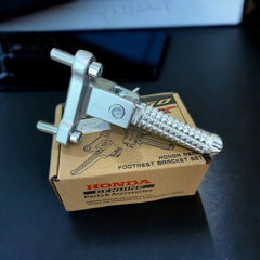 RS150 RSX150 WINNER X RACING REAR FOOTREST WITH EXHAUST BRACKET STAY BAR SET PEMIJAK KAKI BELAKANG RS RSX 150 PNP -By Sea Courier Method 🚢📦