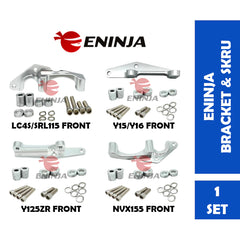 BREMBO M4 Gsx Caliper Pump Siap Bracket Siap Skim Depan Front 4 Pot For Y15zr/ Nvx155/ Lc5s/ Lc4s/ Y125zr -By Sea Courier Method 🚢📦