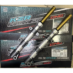 KOZI KZR YAMAHA LC135 4S V1-V7 CNC LAY FRONT FORK LOWER 1.5 INCH GOLD INNNER TUBE SET ASSY (GRAY /SILVER) -By Sea Courier Method 🚢📦
