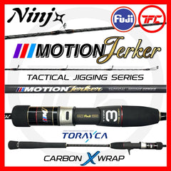 2024 New NINJA MOTION JERKER Slow Fast Jigging Overhead & Spinning Rod BC Baitcast Jig SW Saltwater Ninj -By Sea Courier Method 🚢📦