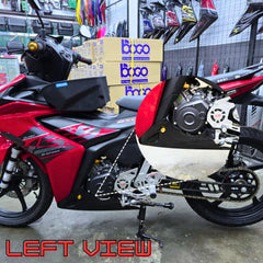 DHC- FAIRING GP STYLE BELLY PAN BLACK Y16ZR EXCITER155 PNP FIBER CUSTOM MADE -By Sea Courier Method 🚢📦