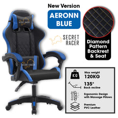 Kerusi Gaming Chair Office Ergonomic Chair Heavy Duty Recliner Kerusi Pejabat Boss Computer Study Chair Leg rest -By Sea Courier Method 🚢📦
