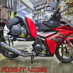 DHC- FAIRING GP STYLE BELLY PAN BLACK Y16ZR EXCITER155 PNP FIBER CUSTOM MADE -By Sea Courier Method 🚢📦