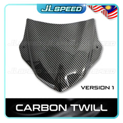 YAMAHA Y16ZR V1 / V2 ABS Front Cowling Visor Cap Windshield Windscreen Lens Carbon Kilat Black Diamond Y16 EXCITER 155 -By Sea Courier Method 🚢📦