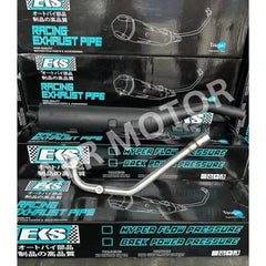 EXHAUST EKS CUTTING STANDARD BACK PRESSURE Y15ZR / Y16ZR / LC135 V1 - V7 / LC135 V8 Fi / RS150 / SYM VF3i REDLEOHYPERTEC -By Sea Courier Method 🚢📦