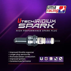 UMA RACING U-Tech Iridium Spark Plug LC135 Y15ZR Y16ZR NMAX NVX RS150 RSX150 -By Sea Courier Method 🚢📦
