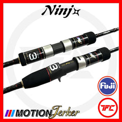 2024 New NINJA MOTION JERKER Slow Fast Jigging Overhead & Spinning Rod BC Baitcast Jig SW Saltwater Ninj -By Sea Courier Method 🚢📦