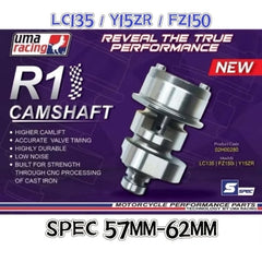 LC135 Y15ZR RACING CAMSHAFT UMA RACING R1 LC135 Y15ZR FZ150 57MM-62MM -By Sea Courier Method 🚢📦