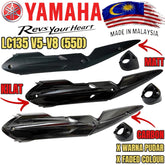 DHC- TGK VIDEO COLOUR BEZA! YAMAHA LC135 V5 V6 V7 V8 (HITAM) EXZOS EXHAUST END COVER CAP PROTECTOR MUFFLER END CAP EKZOS PIPE -By Sea Courier Method π’π¦