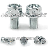 SIDE MIRROR SCREW CHROME M10 x 12MM FOR HONDA SYM KAWASAKI MOTORCYCLE CERMIN SISI SKRU NUT ALLOY BOLT WAVE DASH ALPHA -By Sea Courier Method 🚢📦