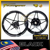 DHC- Star Rim NVX Sport Rim NVX V1 V2 Aerox 155 CNC Alloy Rim NVX Sport Rim 2.5 / 3.5 X 14 Sport Rim X1R Tubeless Type PNP -By Sea Courier Method 🚢📦
