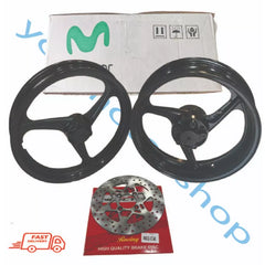 DHC- YAMAHA Y15 Y15ZR Y16 Y16ZR ENKEI ORIGINAL 3 LEG SPORT RIM 3 KAKI 215 x 350 x 17 BLACK MILK WHITE WITH DISC 4 SCREW PNP -By Sea Courier Method 🚢📦