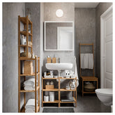 NISSEDAL Mirror, white, 65x65 cm