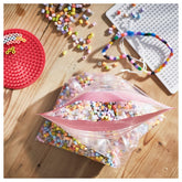 ISTAD Resealable bag, patterned red/pink, 2.5/1.2 l (50 pack)