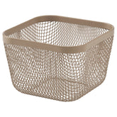 IKEA 365+ Food storage basket, metal/light grey-brown, 14x14x10 cm