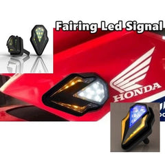 DHC- Fairing Turn Signal Rsx150 Rs150 R15 Y15 Light Led Signal Lamp HONDA YAMAHA RS150 RS150 Set of 2 turn signals Winner X -By Sea Courier Method 🚢📦