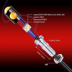 2PCS / Set Mini Led Side Signal Light Universal Signal Tampal Led Indicator for Yamaha LC Y15 Y16 R15 R25 HONDA ADV RS150 -By Sea Courier Method🚢