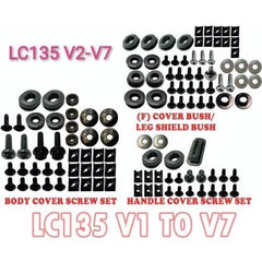 Yamaha LC135 Body Cover Screw Set - (M6 Option Available) -By Sea Courier Method 🚢📦