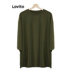 Lovito Modest Plain Free Size Lightweight And Breathable Women Muslim T-shirt for Women - By SEA Courier Method 🚢