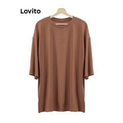 Lovito Modest Plain Free Size Lightweight And Breathable Women Muslim T-shirt for Women - By SEA Courier Method 🚢
